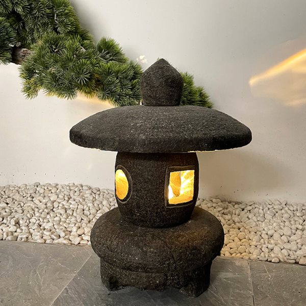 石灯笼日式庭院灯中式石头灯电石灯户外花园林枯山水景观石雕摆件