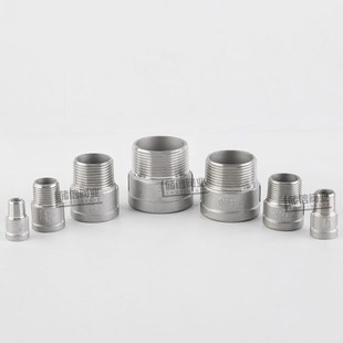 304不锈钢内外丝 2分6双头两头牙螺纹管箍加长延长管配件直接1寸5