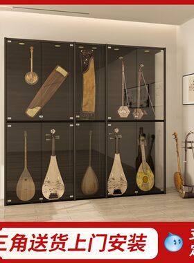 乐器店展柜吉他展柜架子鼓展柜古筝展示柜乐器展柜 萨克斯展柜