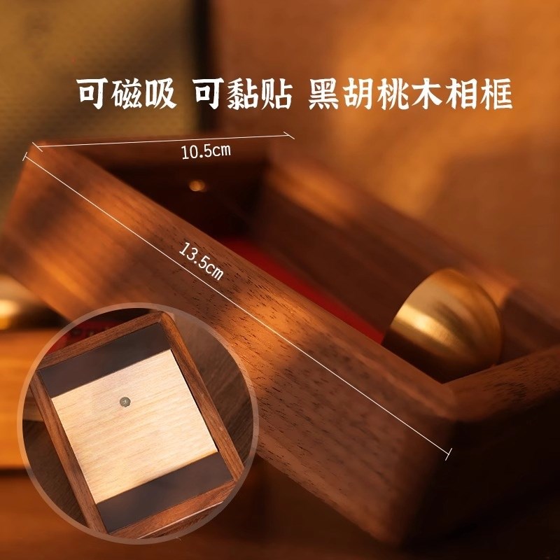 多巴胺磁吸门式入户门铃铜推门风铃冰箱贴装饰件开门铃铛乔迁礼物