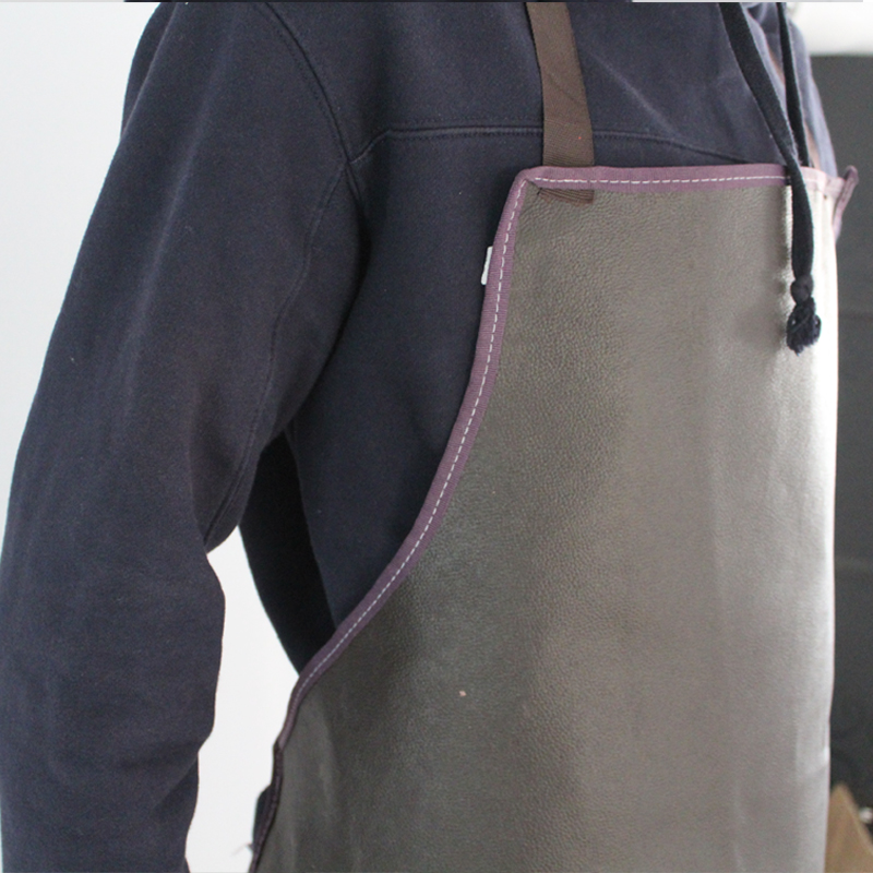 整张纯牛皮电焊围裙耐磨隔热焊工焊接防火喷溅贱防油防脏围裙