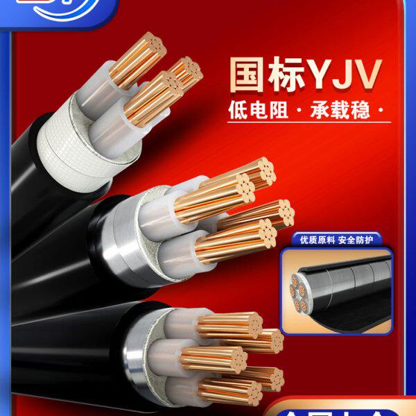 国标铜芯YJV电缆2/3/4/5芯10/16/25/35平方工程纯铜铠装电缆电线