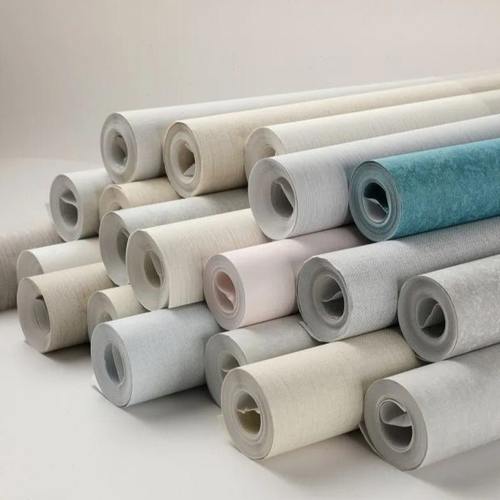 现加简约加厚无纺布墙纸北欧风颗粒条纹素色客厅卧室酒店家用壁纸