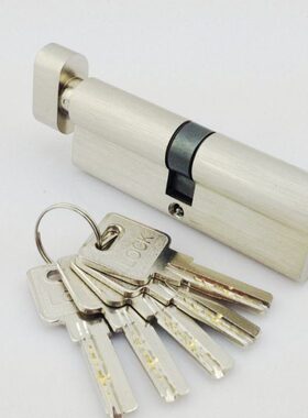 锁芯 全铜锁心 地锁锁心 门锁锁芯 锁夹锁芯 90M单锁心 门锁配件