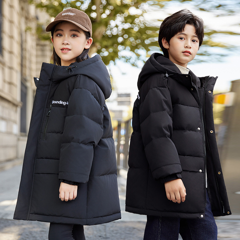 2025新款儿童羽绒服男童中长款