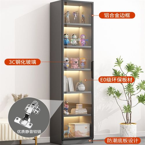 书柜一体整墙到顶新中式酒柜带玻璃门展示柜定制尺寸定做落地书架