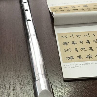 D金属金属尺八洞箫铝合金唐日式尺八箫 尺八口金8五孔箫  孔管