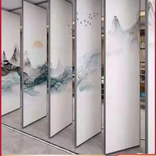 定制屏风墙板厅饭店活动移动隔断墙宴会隔间隔音包折叠门酒店隔断