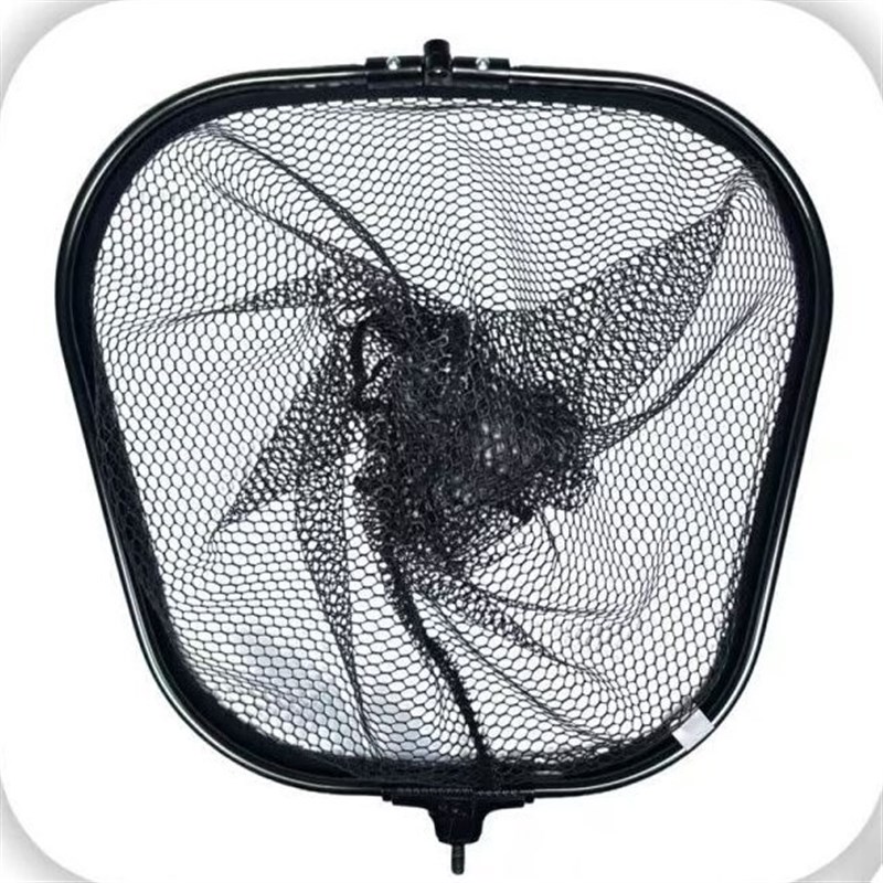 折叠抄网不锈钢抄网头伸缩杆抄网捞鱼网抄网可拆卸网布Z折叠抄网