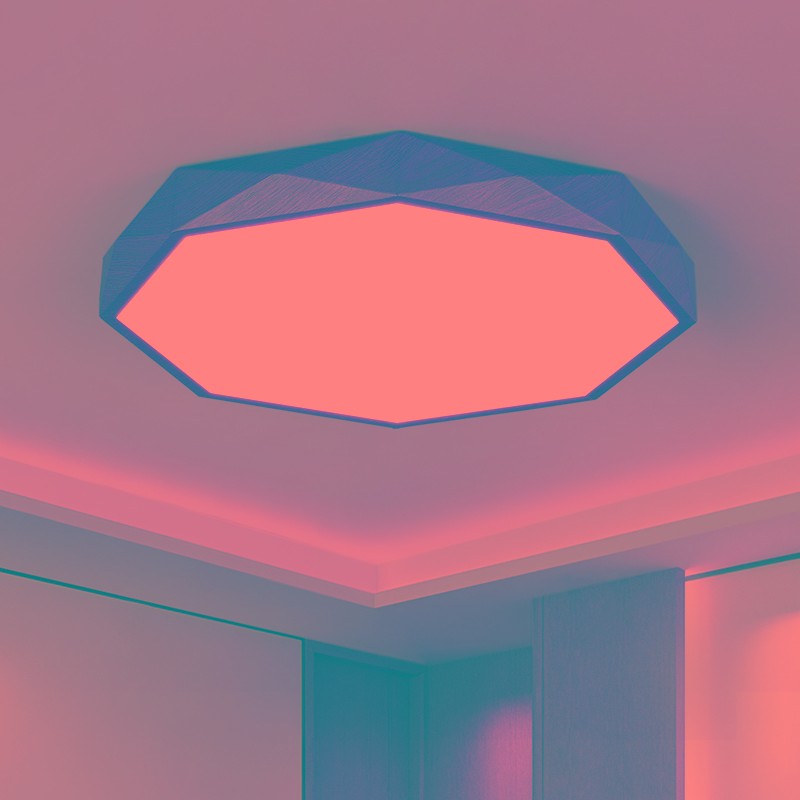 简约现代卧室灯2021年新款主卧阳台吸顶灯温馨leWd木纹房间灯具