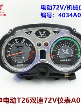 总成仪表 原厂双电三轮车机械表S速里程水速宗申Z表T大车72V26