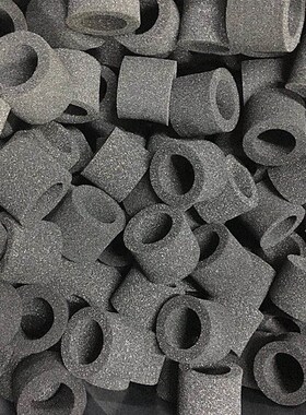 定做吸音包装g海绵空心柱 黑色减震泡沫垫 软质填充泡棉条加工