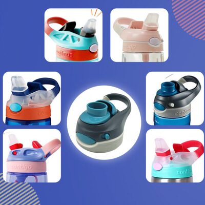 Contigo径直饮盖子9杯.配件70吸嘴适配l直m55口康迪克水杯龙口杯