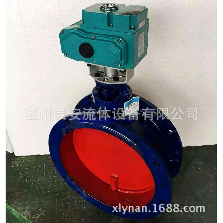 DN1000电动通风蝶阀D941W-1C电动铸钢环保排烟排尘通风法兰蝶阀