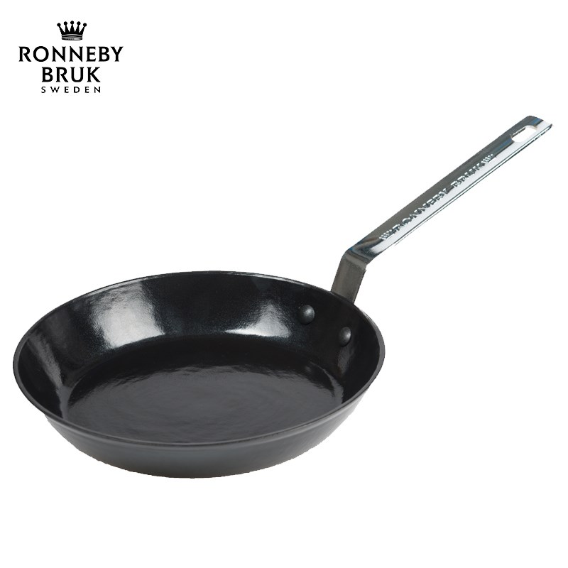 oey ak瑞典超轻纯铸铁平底锅牛排煎锅锅珐琅陶瓷不粘锅