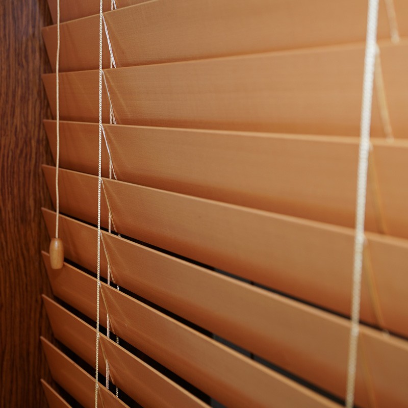 竹木百叶窗帘实i木百叶窗帘通风阳台竹帘子中式升降帘遮光定制