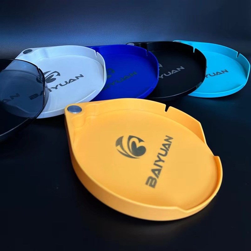 新款拉饵盘托盘单层开口q轻量可携式钓鱼箱钓椅地插通用饵料盒竞