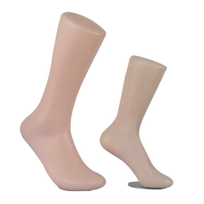 无缝腿模特脚模鞋模塑料男女袜模 加G厚磁铁儿童脚 脚模腿模袜模