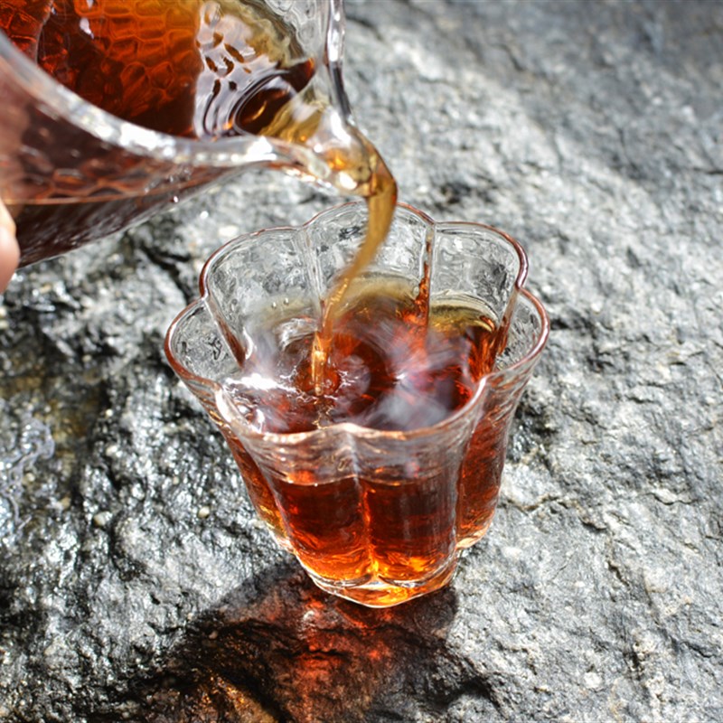 云南勐洱熟茶陈年老树乔木熟普B甜醇顺滑陈香便携小方格熟砖茶