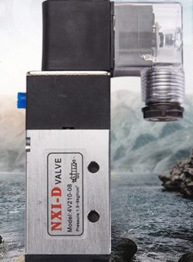 NXI-D 4V210-08二位五通电磁阀4V310-10 4V410-15