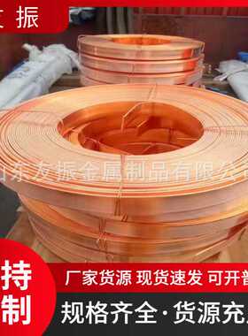 镀锡紫铜卷排 30x3 40x4 50x5 导电接地铜排 镀铜扁钢100米/盘