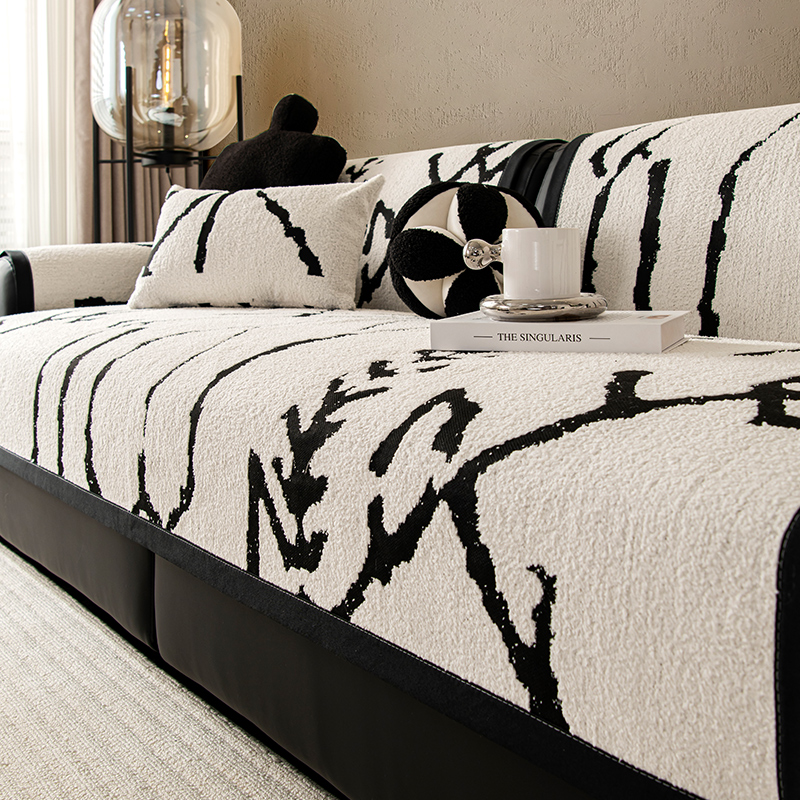 沙发垫四季通用2024新款u防滑坐垫子轻奢高级感客厅沙发套罩盖布