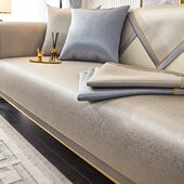 防滑高端套罩轻奢皮沙发坐垫子靠背巾现代欧式 沙发垫四季 通用盖布