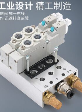 电磁阀一进二出60v210-阀控制-410向3 210阀5v0 0气动 换v21-8