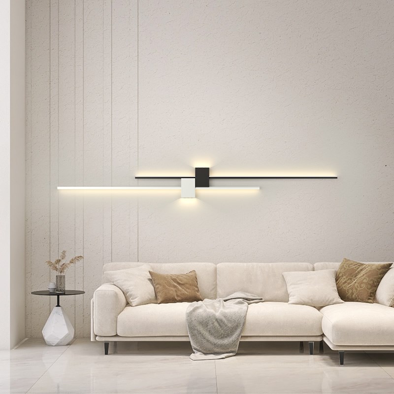 壁灯简约现d代2024年新款沙发电视背景墙灯创意极简黑白卧室床头