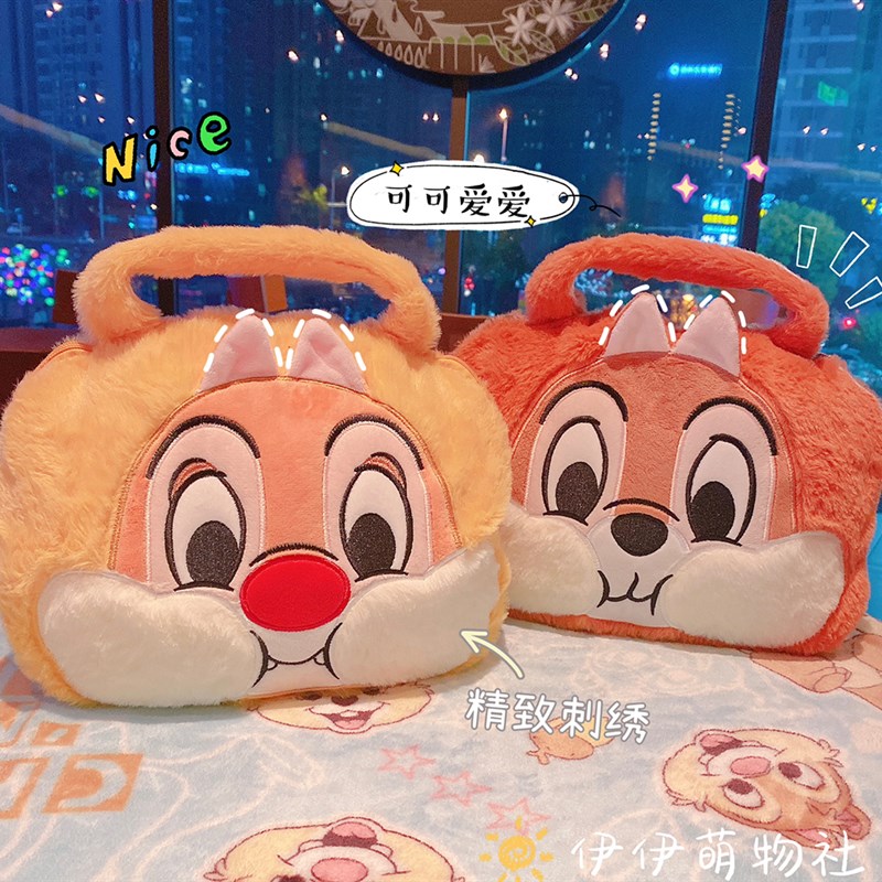 卡通花栗鼠奇奇蒂蒂毛毯学生宿舍沙发J盖毯办公室午睡空调毯便携