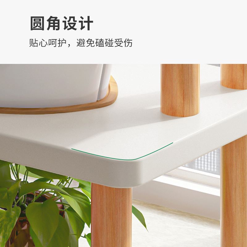 桌面花架办公室工位双q层迷你小型阳台室内飘窗上放的多肉置物架