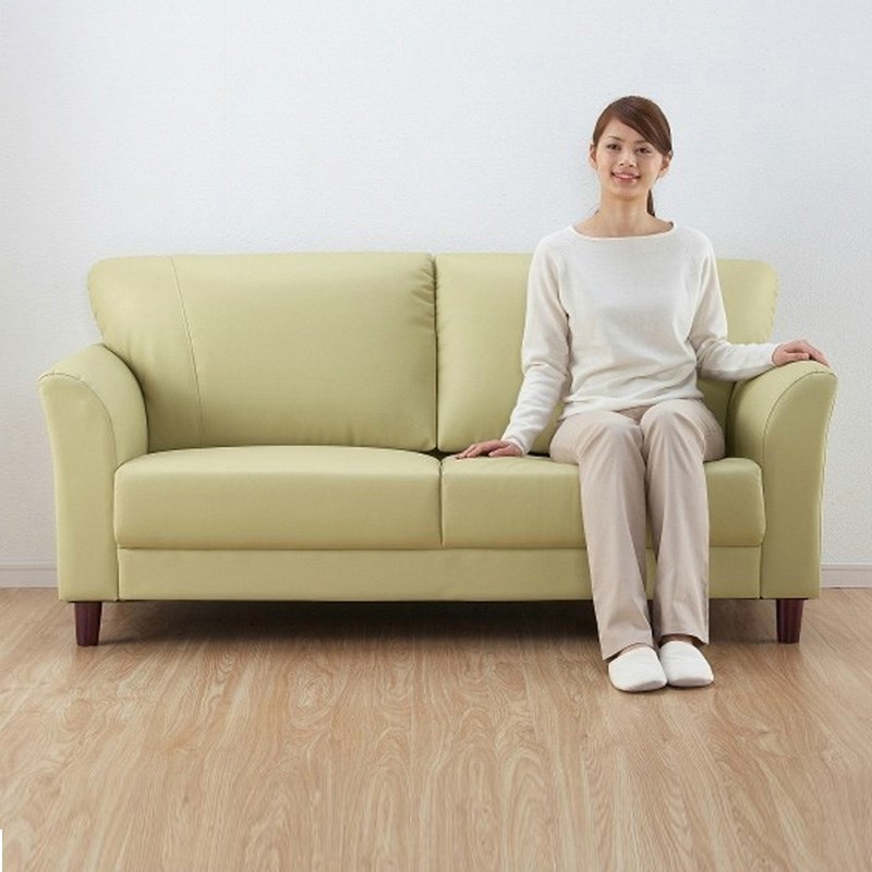 北欧办公会客简约休闲咖啡厅黑色皮沙发日式Q小户型客厅沙发椅