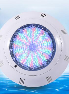 12V爱克ABS挂壁式IP68防水七彩遥控水下灯照明景观LED泳池灯