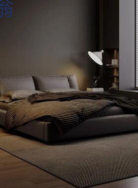 Wpd主卧大床2023年新款真皮床双人1.8x2米豪华轻奢网红婚床1.5米