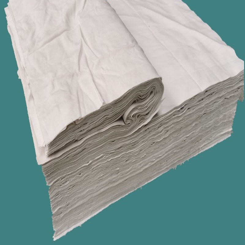 擦机布梭织全棉精白o抹布酒店处理旧床单布吸油吸水不掉毛净白包