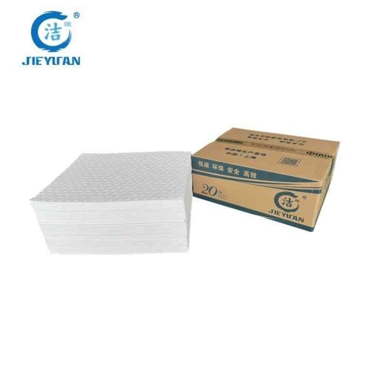 洁源OP45040B白色4MM厚耐磨型吸油垫I50片/箱压点吸油棉覆合吸油