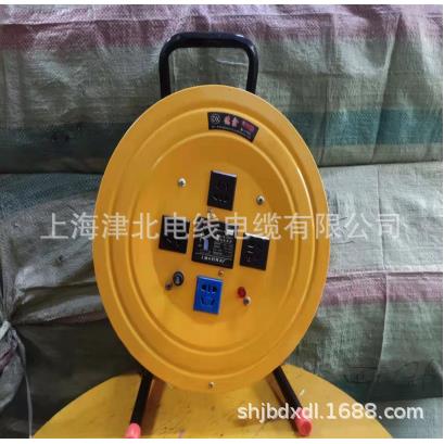 拖线盘电缆盘收线器卷线盘可绕线2芯/3芯/50米/100米可绕