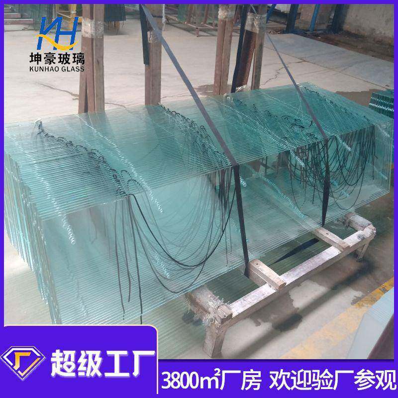 玻璃专业生产10mm超白钢化玻璃磨斜边信义超白玻璃精磨边玻璃