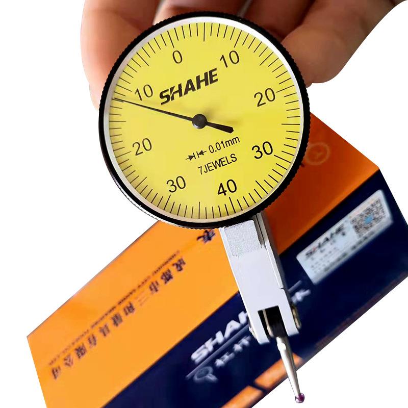 三和杠杆百分表0-0.8红宝石测头百分表头大表盘40mm跳动表