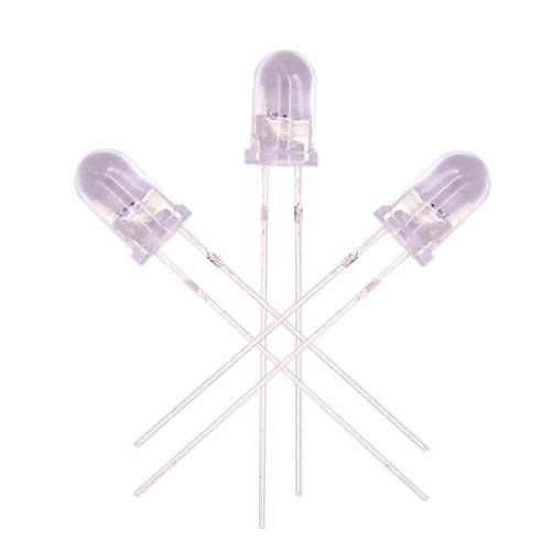 5mm七彩慢闪rgb直插led灯珠玩具发光指示灯f5全彩长脚自动闪烁