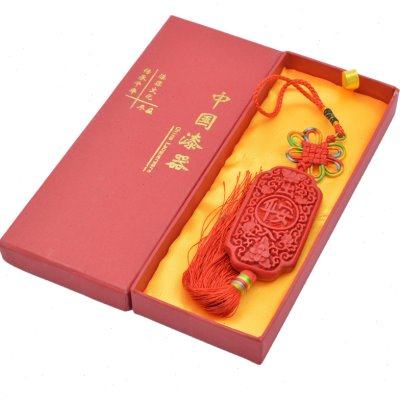 北京传统漆雕漆器小号中国结车挂件饰品中国风特色礼品送老外礼物