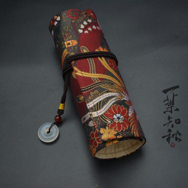 【包邮】一叶知秋手作 钢笔 笔帘【鸾凤】西阵织 进口面料,文具电教/文化用品/商务用品,笔袋,淘宝优惠券,粉丝福利购,淘宝优惠卷