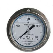 60BF 63B 100b不锈钢耐震压力表轴向带边 上仪四厂Y