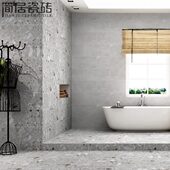 大颗粒半抛面水磨石瓷砖 别墅客厅连锁店防滑耐磨釉面仿古地砖600