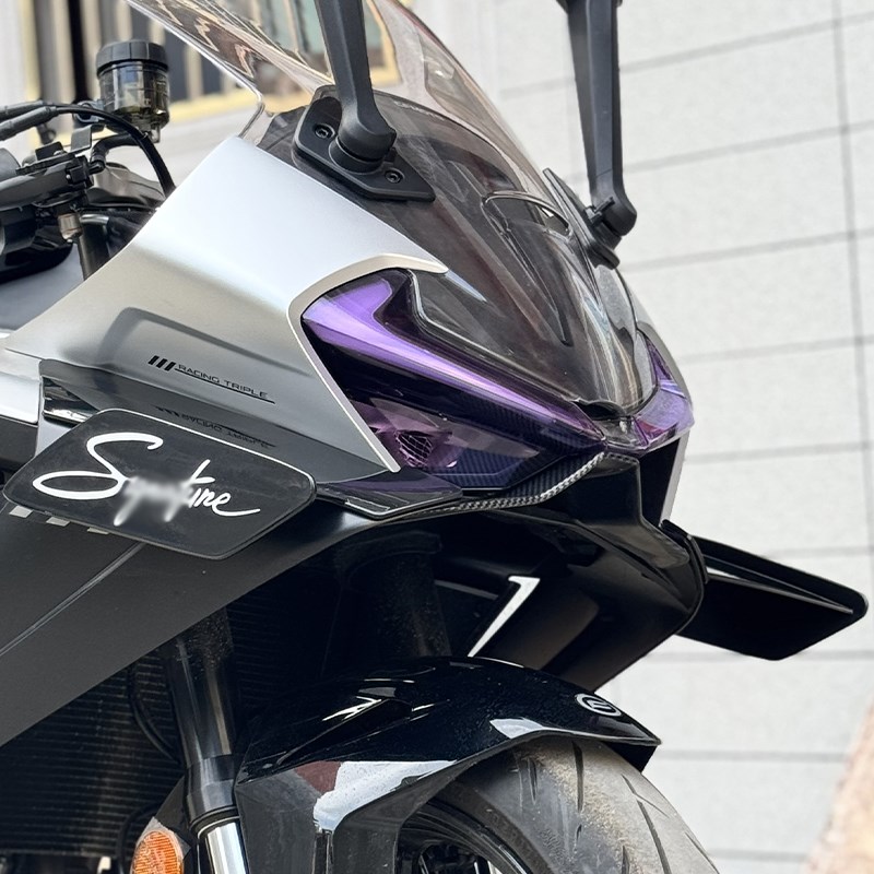 适用春风675SR-R竞技定风翼导流板侧风翼扰流罩新款战斗改装配件