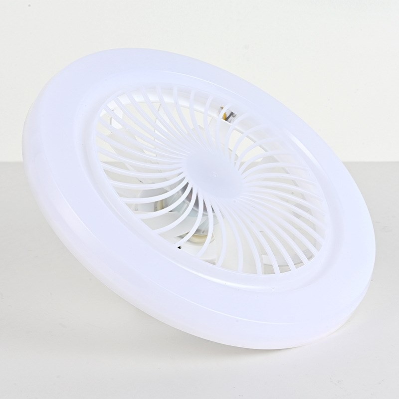 E27螺口灯头风扇灯卧室客厅灯静音电风扇吊灯遥控LED书房餐厅灯具