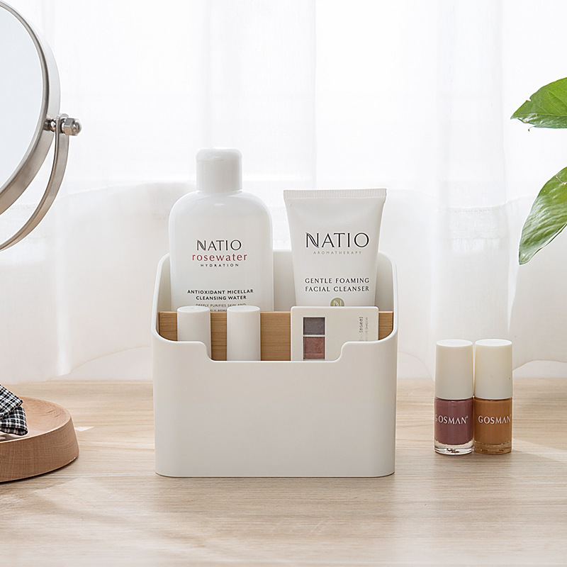 促销桌面茶几钥匙遥控器收纳盒简约学生宿舍桌上分格书桌杂物手机