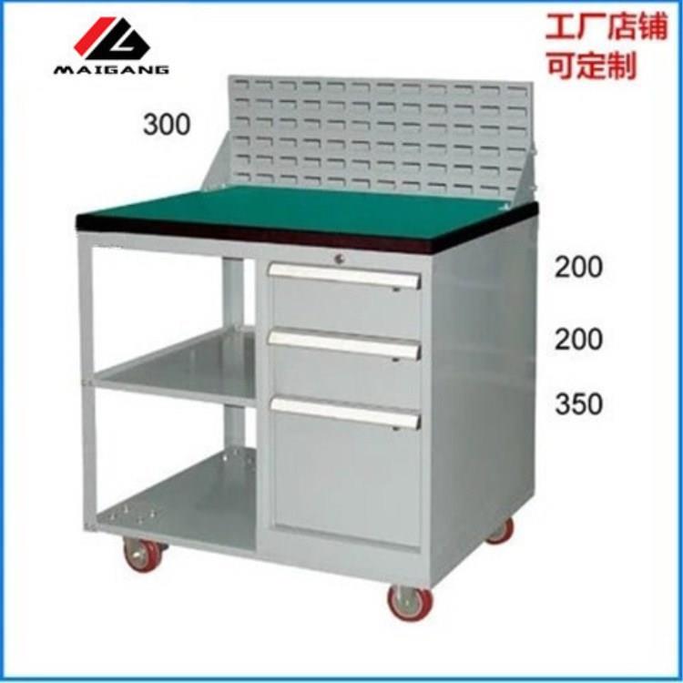 麦冈MG-Z016M加厚三层多功能五金工具车抽屉式汽保汽修组合工具车