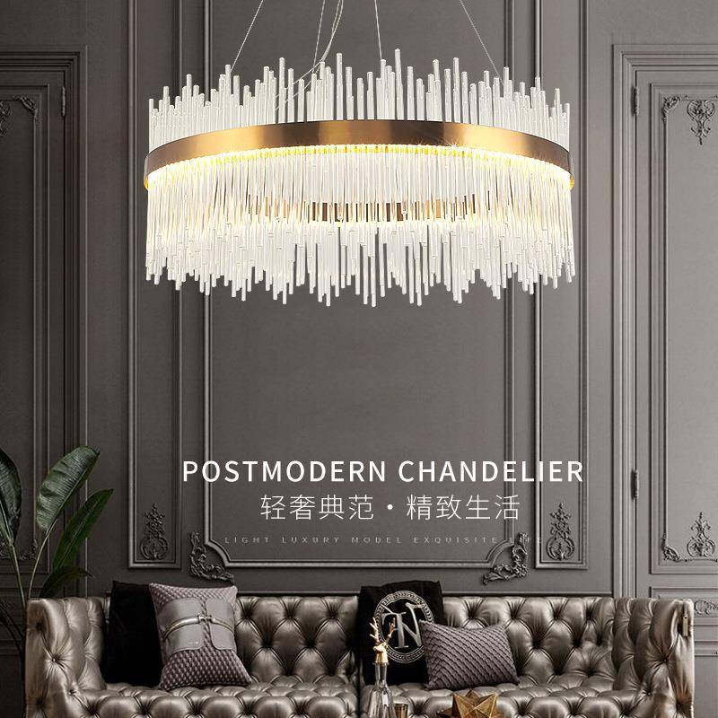 网红款大气轻奢水晶吊灯客厅灯简约现代主卧室餐厅别墅高端灯具