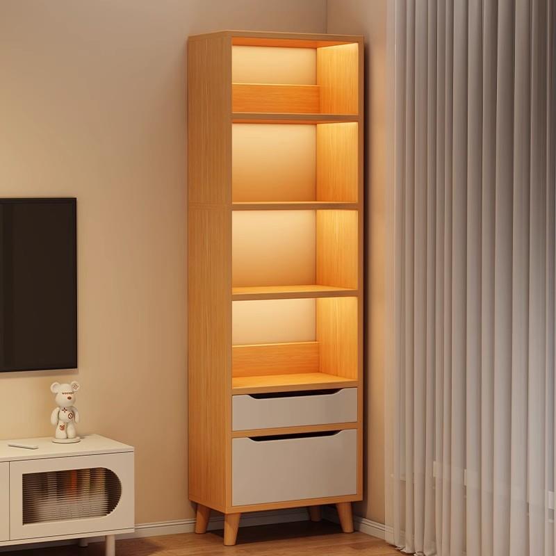 书柜窄小型柜子储物柜夹缝收纳柜多层靠墙家用落地置物架简易书架